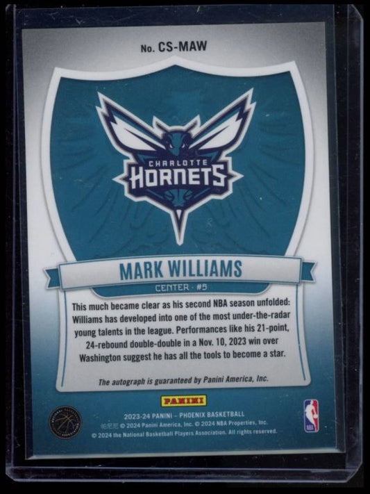 2023 PANINI PHOENIX #CS-MAW MARK WILLIAMS CRUSADE SIGNATURES AUTO