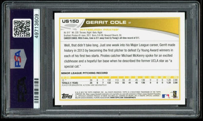 2013 TOPPS UPDATE #US150A GERRIT COLE RC ROOKIE PSA 9
