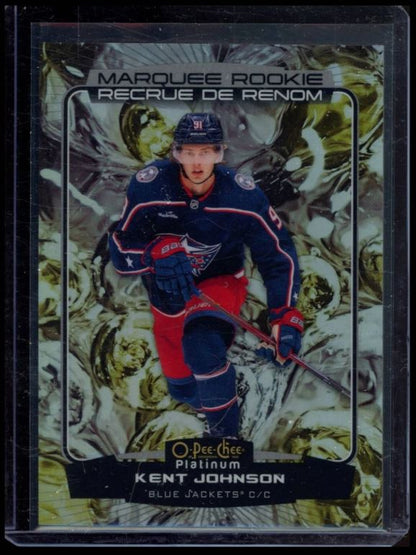 2022 O-PEE-CHEE PLATINUM #206 KENT JOHNSON LIQUID METAL RC ROOKIE /349