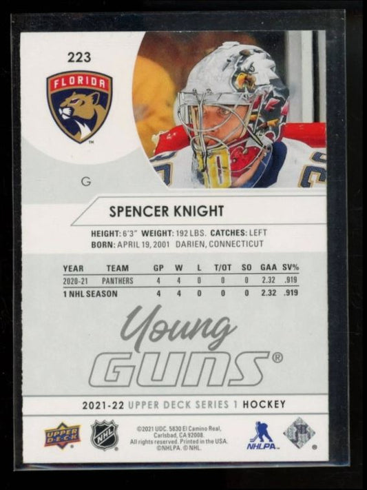 2021 UPPER DECK #223 SPENCER KNIGHT YOUNG GUNS RC ROOKIE