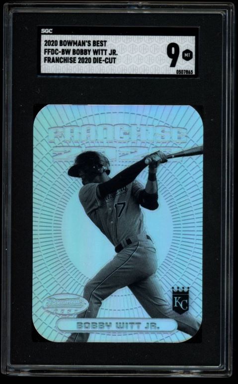 2020 BOWMAN'S BEST #FFDC-BW BOBBY WITT JR. FRANCHISE DIE CUTS SGC 9