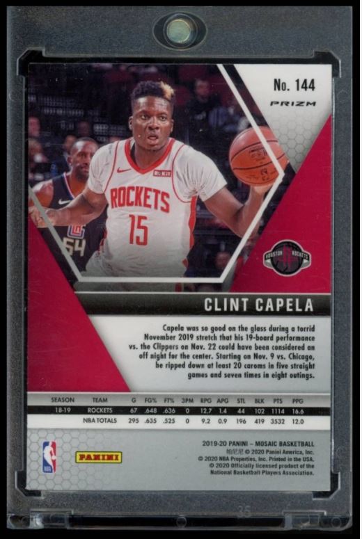 2019 PANINI MOSAIC #144 CLINT CAPELA GENESIS
