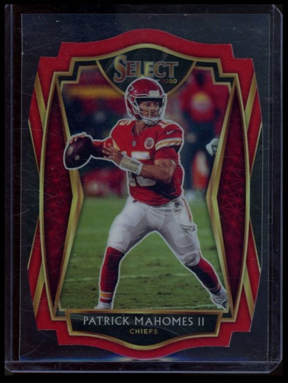 2020 PANINI SELECT #130 PATRICK MAHOMES II MAROON PRIZM DIE CUT PREMIER
