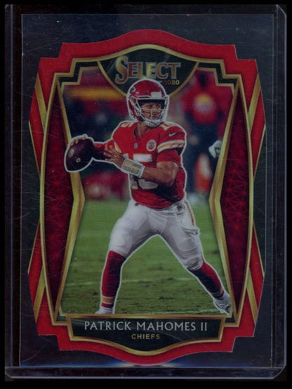 2020 PANINI SELECT #130 PATRICK MAHOMES II MAROON PRIZM DIE CUT PREMIER