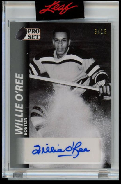 2021 LEAF PRO SET #A92-W01 WILLIE O'REE AUTHENTIC AUTO /15